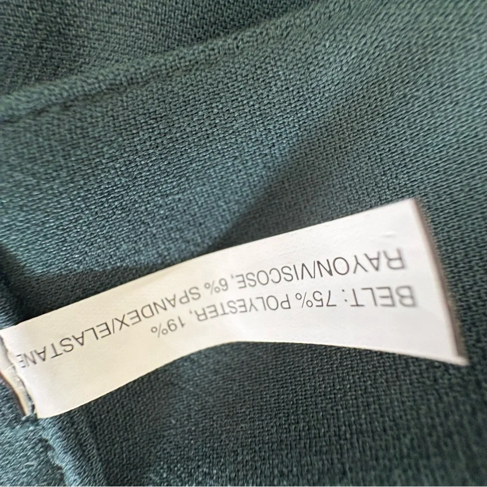 Banana Republic Teal Belted Mini Skirt Sz 4 | Structured‎ Workwear Office - Picture 9 of 10